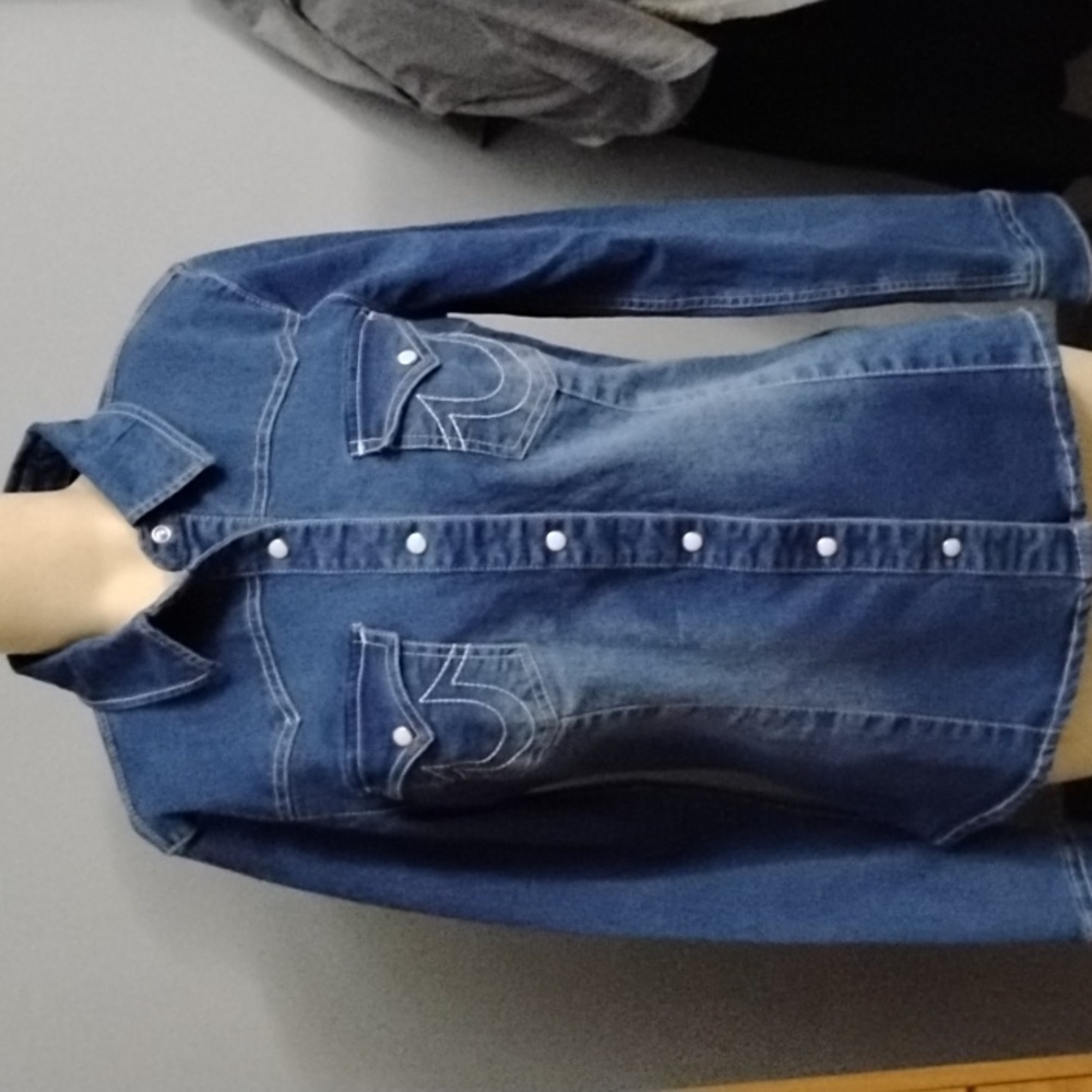 NWT True Religion denim top